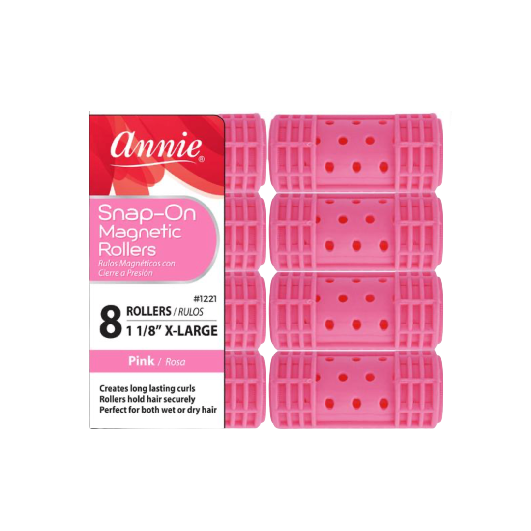 X-Large Snap-On Magnetic Rollers: Pink