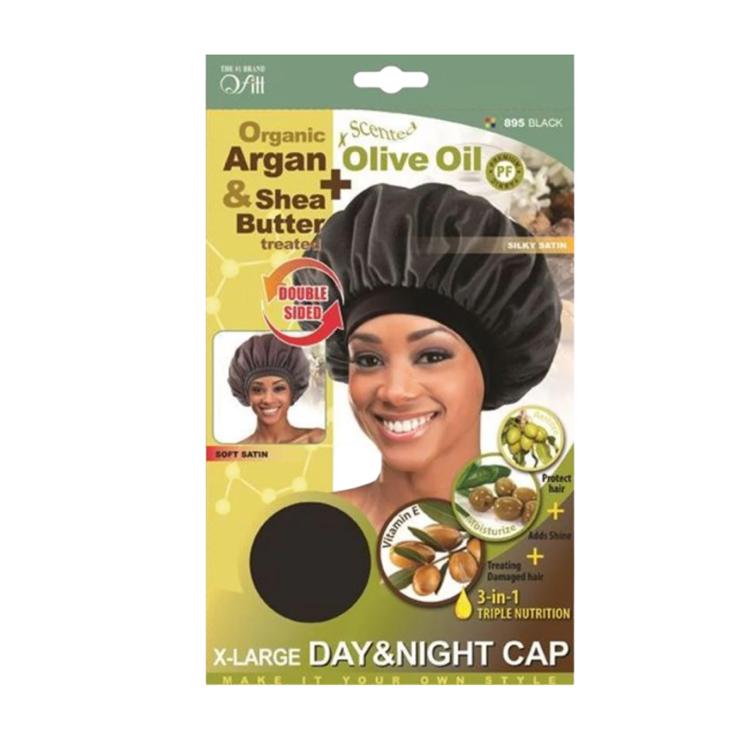 Organic X-Large Bonnet: Black