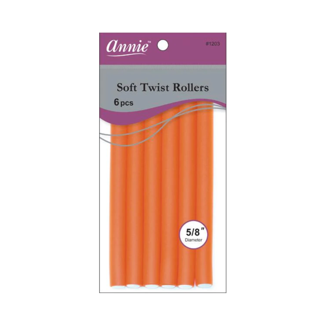 5/8in. Soft Twist Rollers: Orange