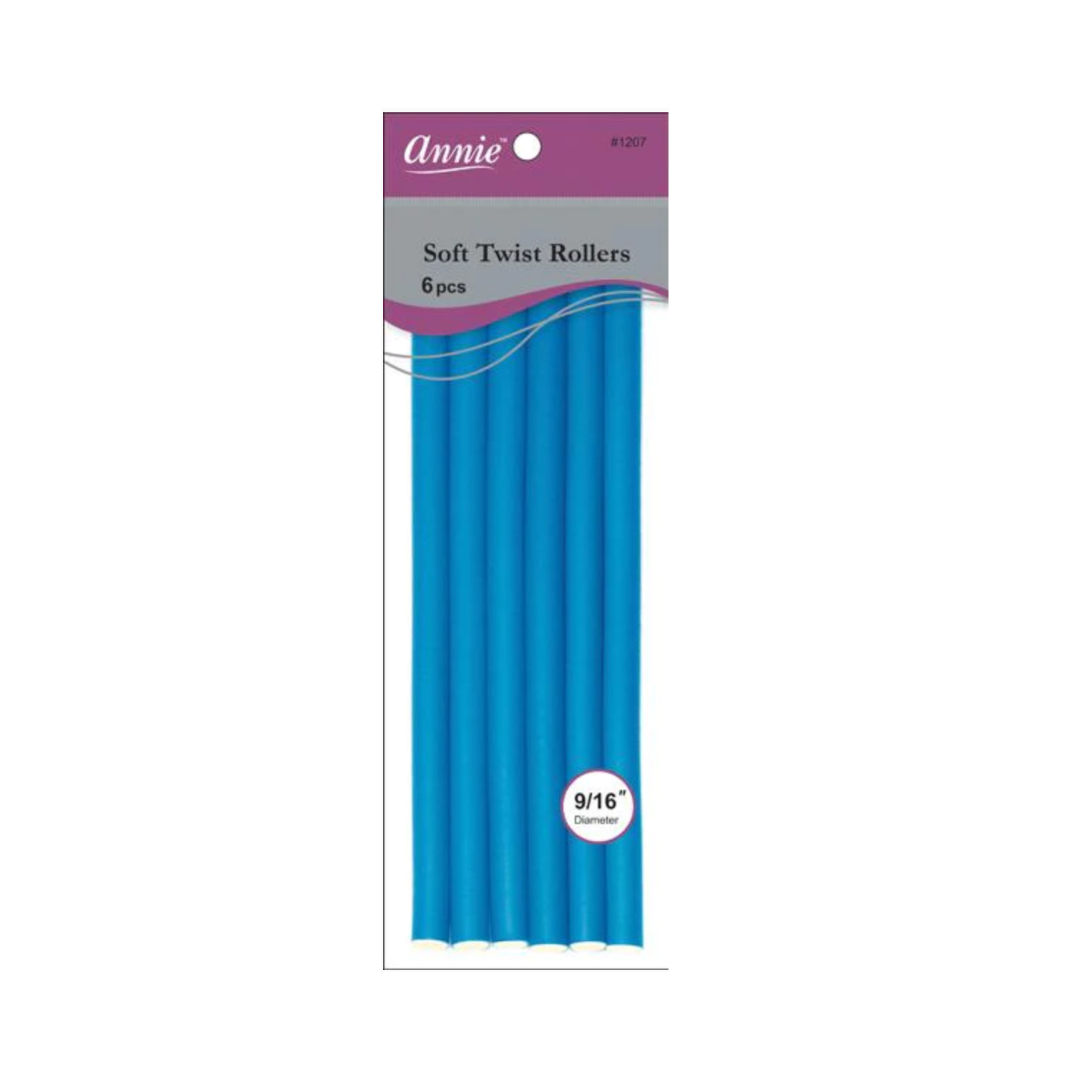 9/16in. Soft Twist Rollers: Blue