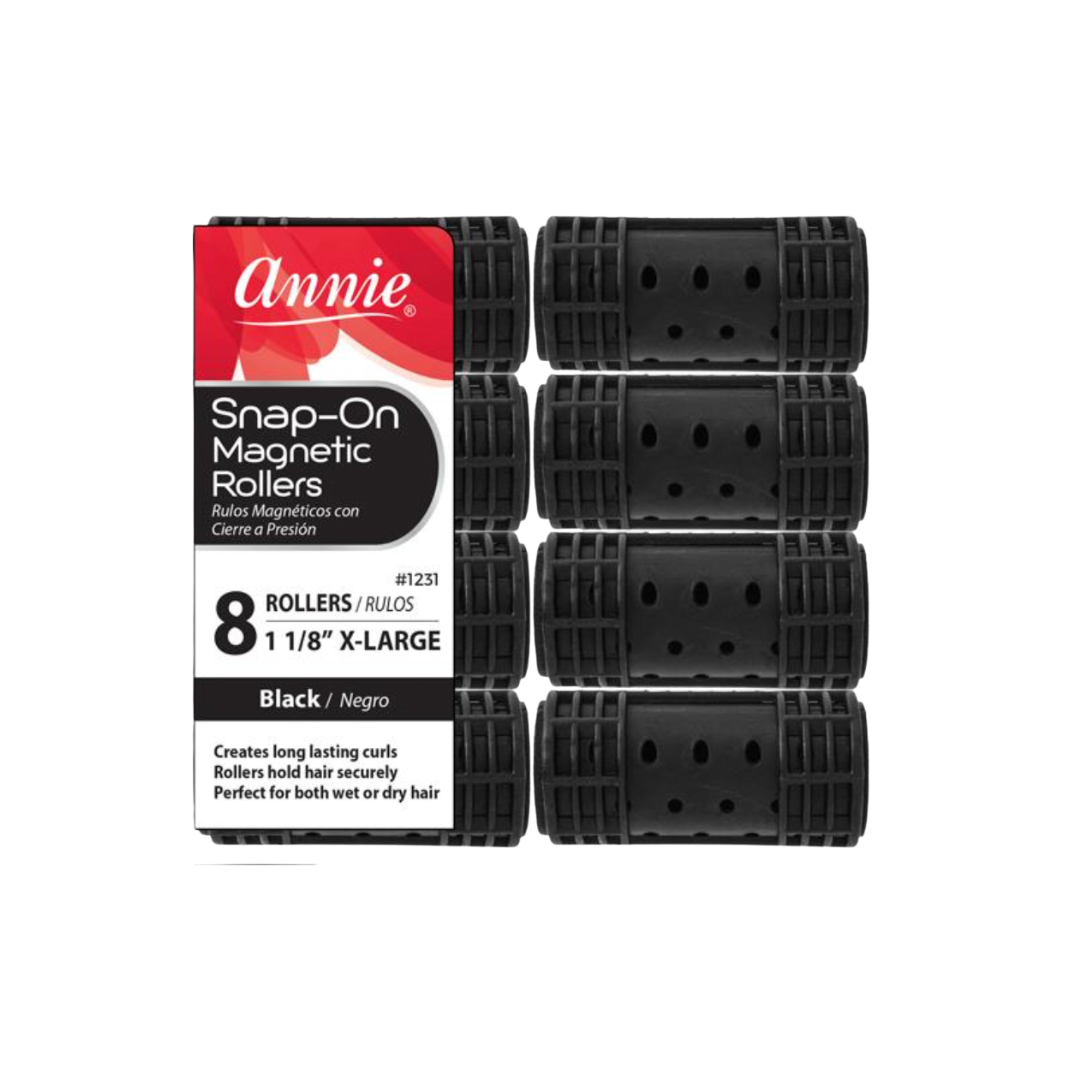 Snap-On Magnetic Rollers: Black