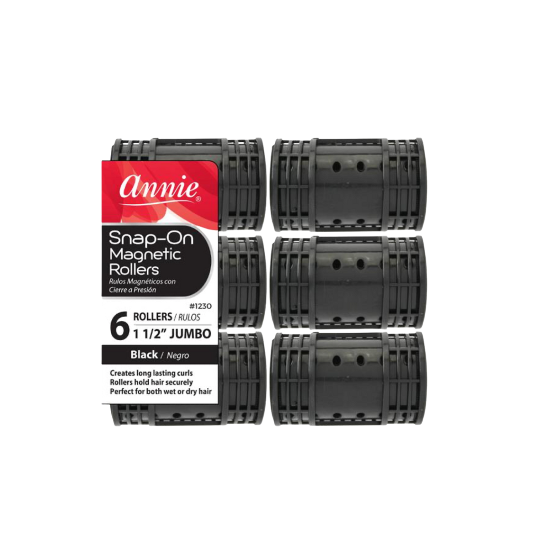 Snap-On Magnetic Rollers: Black