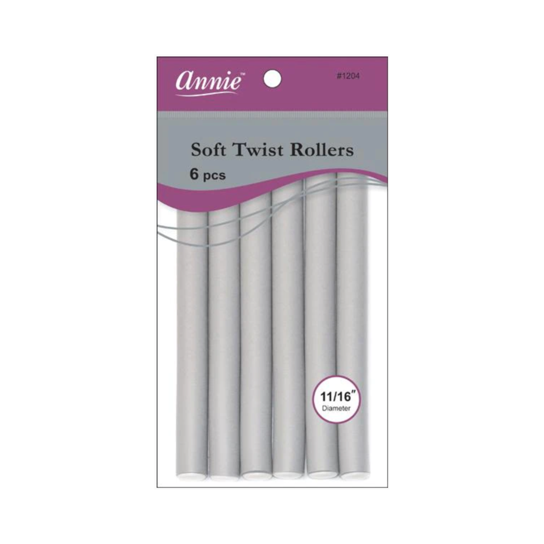 11/16in. Soft Twist Rollers: Gray