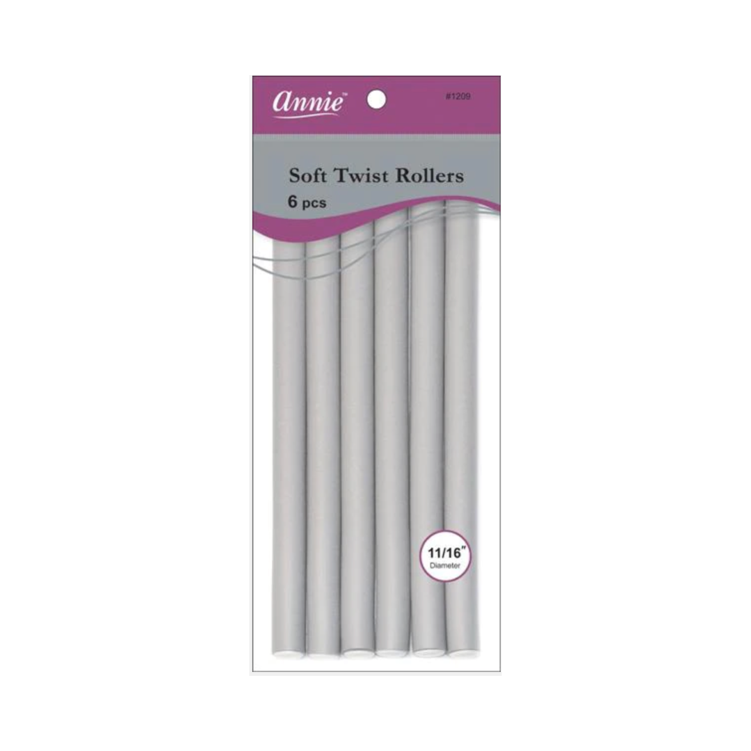 11/16in. Soft Twist Rollers: Gray