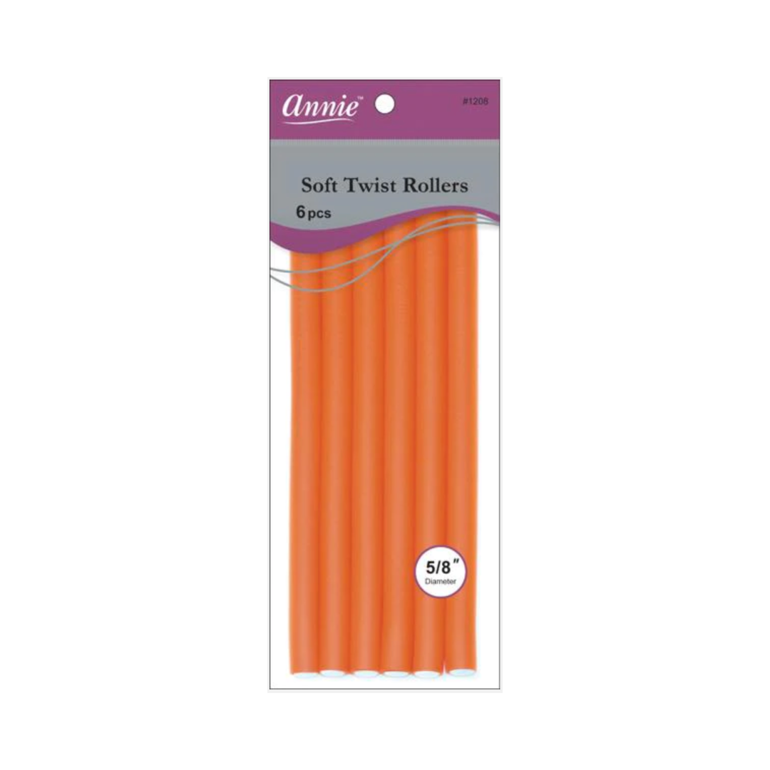 5/8in. Soft Twist Rollers: Orange