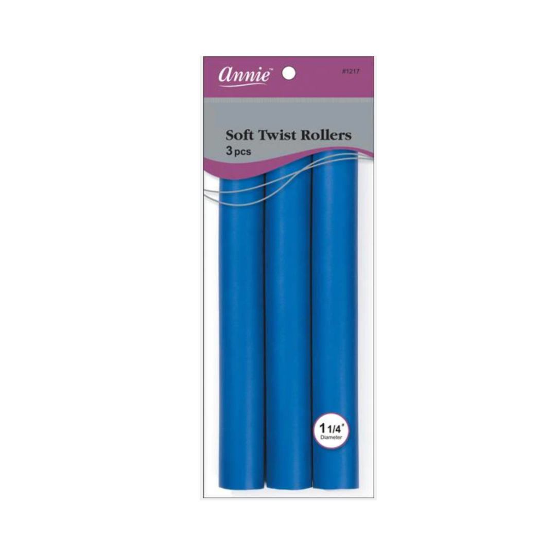 1 1/4in. Soft Twist Rollers: Blue
