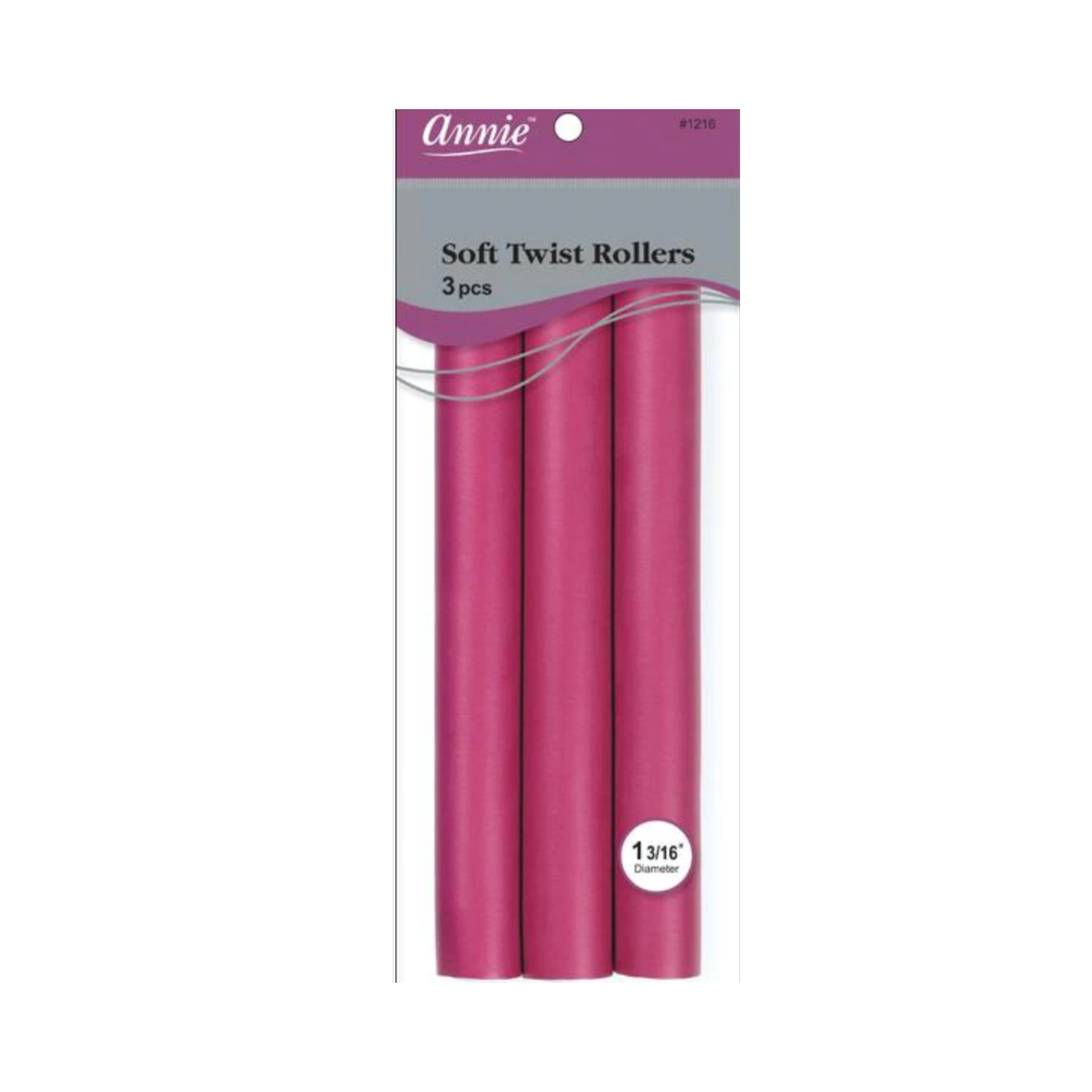 1 3/16"in. Soft Twist Rollers: Plum