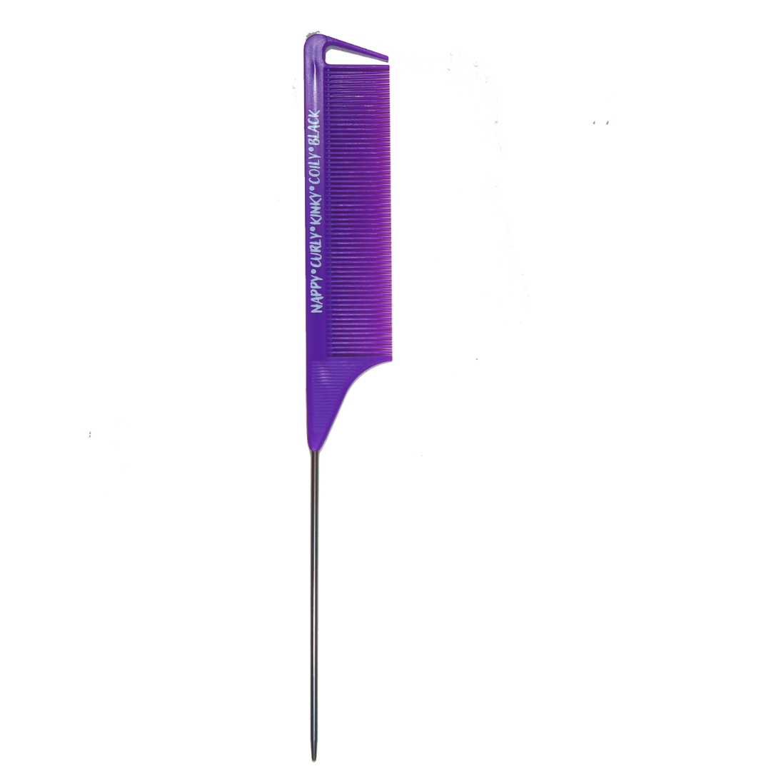 "Nappy, Curly, Kinky, Coily, Black" Parting Comb