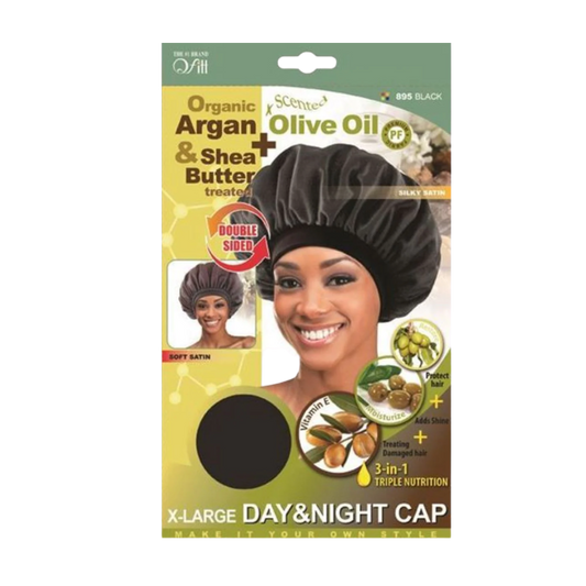 Organic X-Large Bonnet: Black