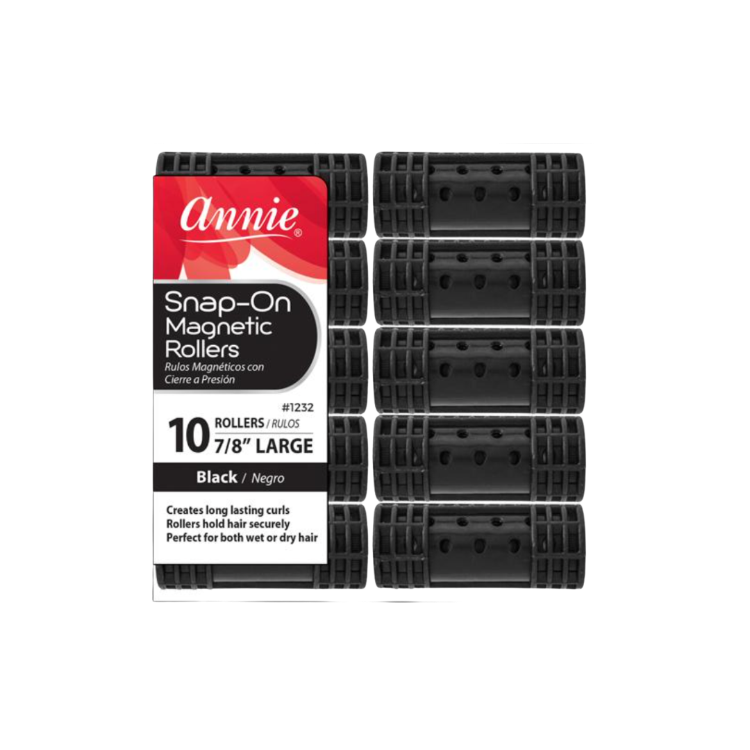 Snap-On Magnetic Rollers: Black