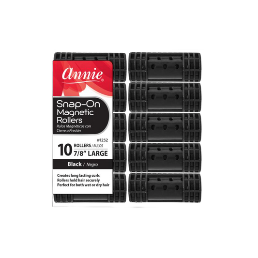 Snap-On Magnetic Rollers: Black