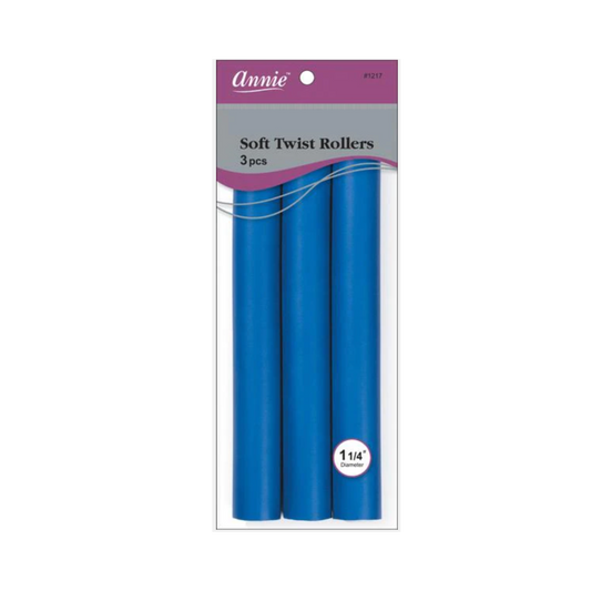 1 1/4in. Soft Twist Rollers: Blue