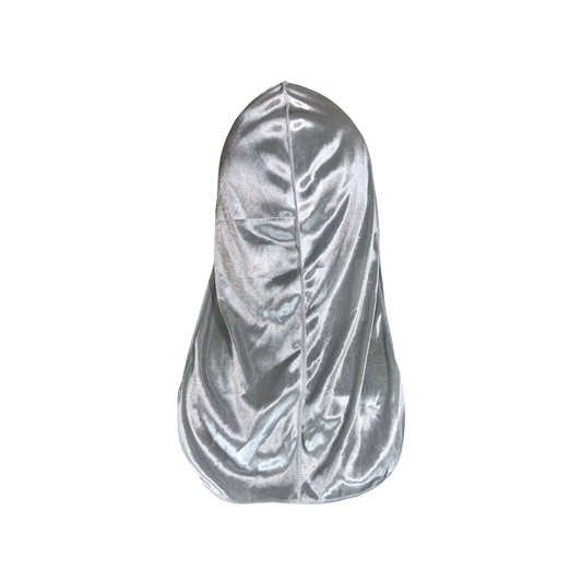 Silver Satin Durag